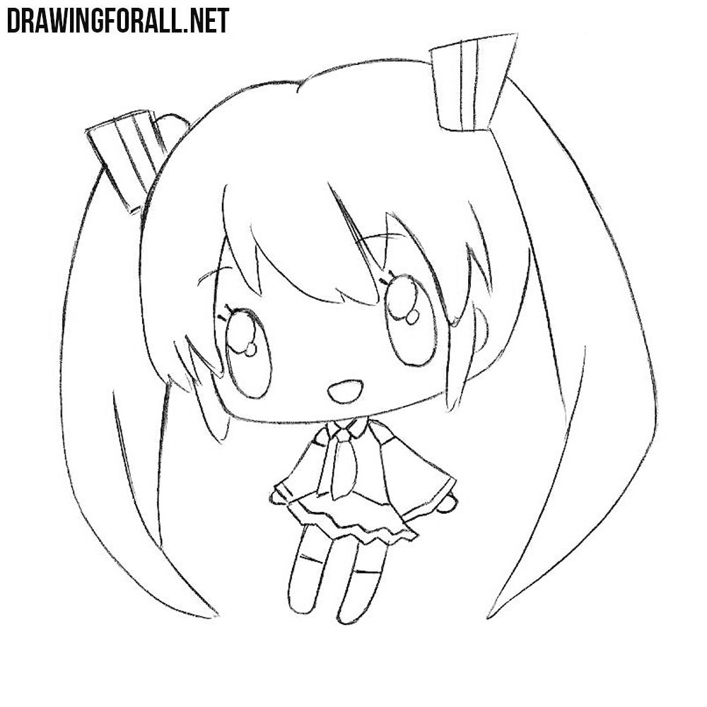 How To Draw An Anime Chibi Girl Really Easy Drawing T - vrogue.co