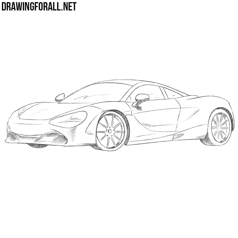 How to Draw a McLaren 720s | Drawingforall.net