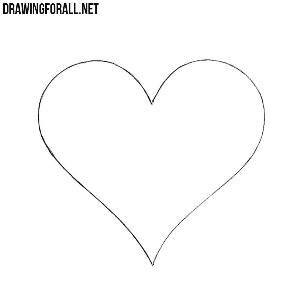 How to Draw Heart with Arrow (Love) Step by Step | DrawingTutorials101.com