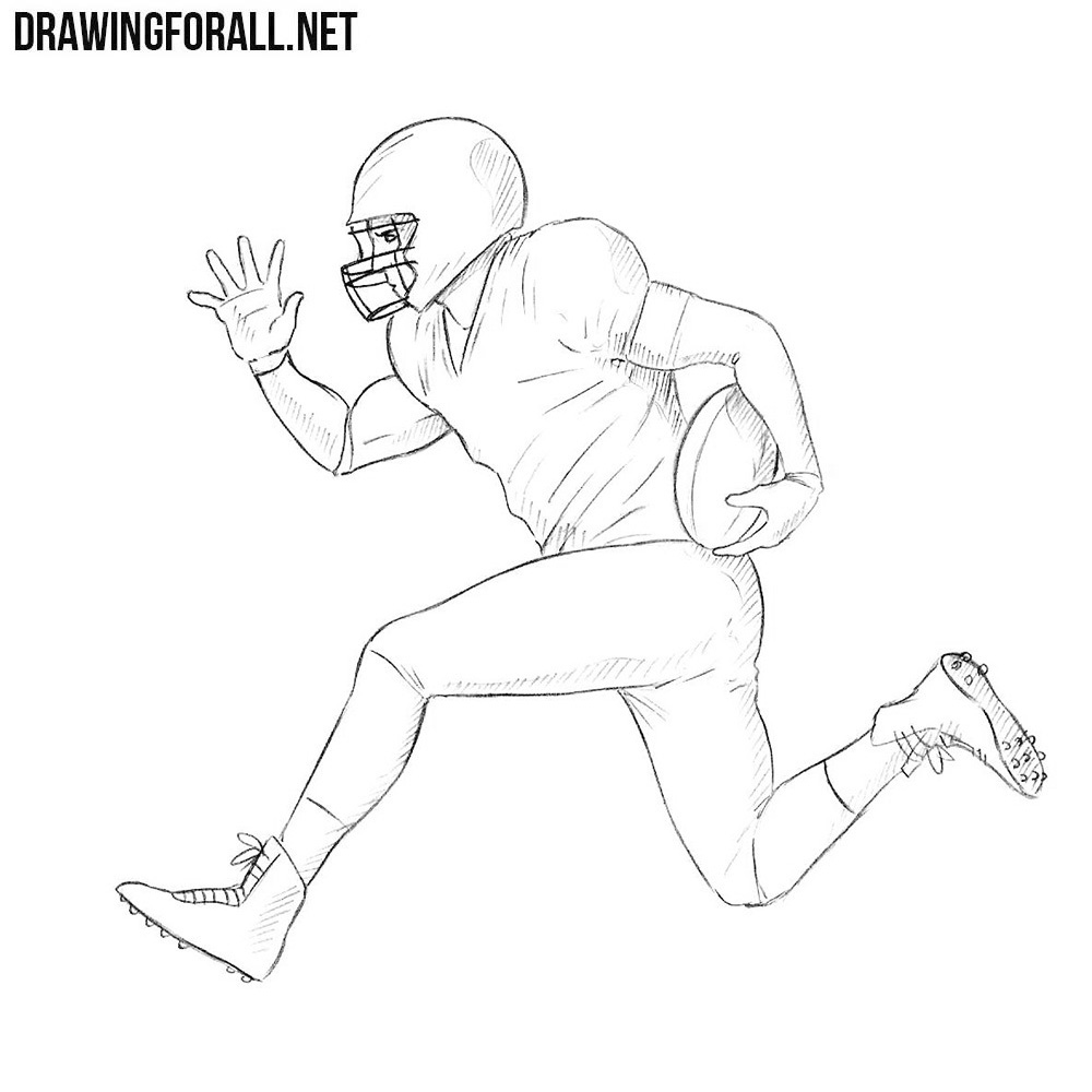 How to Draw a Football with Flames - YouTube