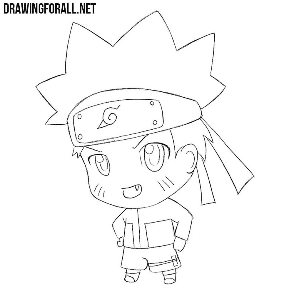 How to Draw Chibi Naruto | Drawingforall.net