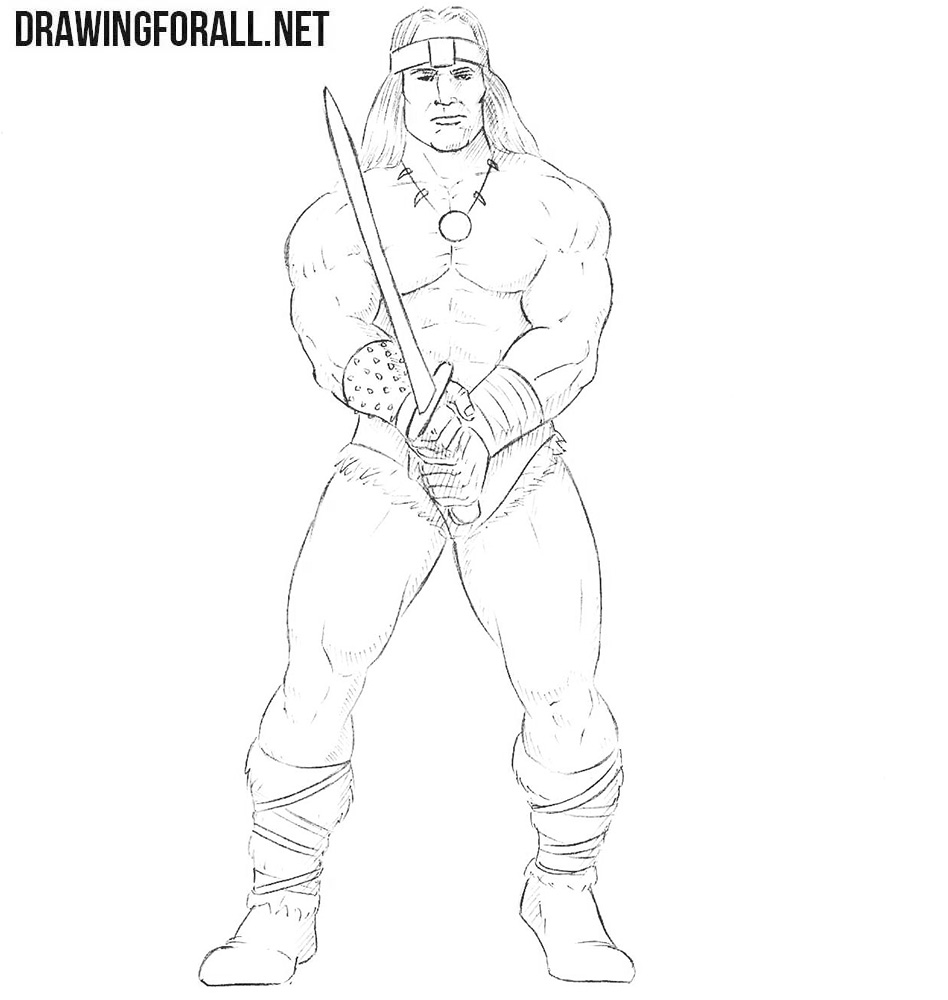How to Draw Conan the Barbarian | Drawingforall.net