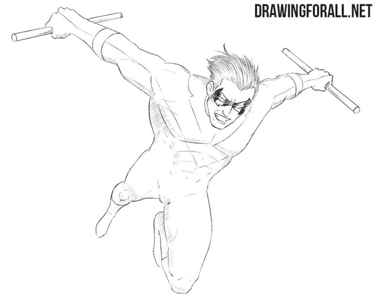 Nightwing drawing | Drawingforall.net