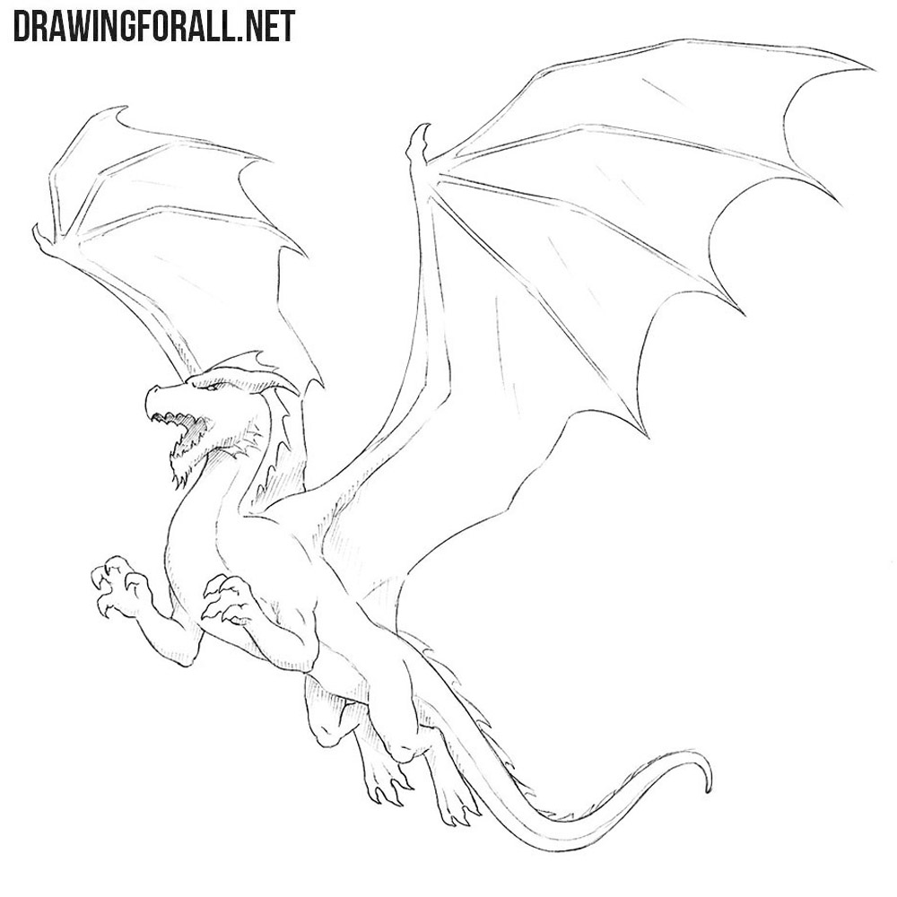 Hand drawing print education art character animal cute dragon outline black  and white toy cartoon sketch happy coloring page and coloring books  26569081 Vector Art at Vecteezy