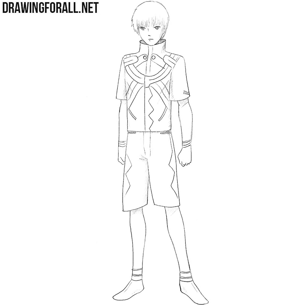 How to Draw Ken Kaneki | Step by Step | Tokyo Ghoul - YouTube