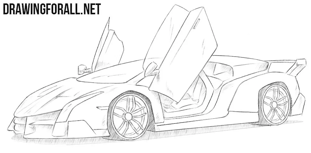 Lamborghini Aventador Drawing by dmirty shishkov  Saatchi Art