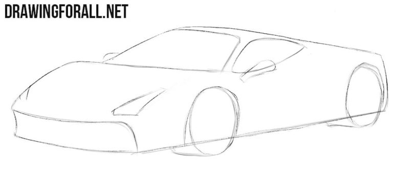 3 How To Draw A Ferrari Step By Step 768x339 