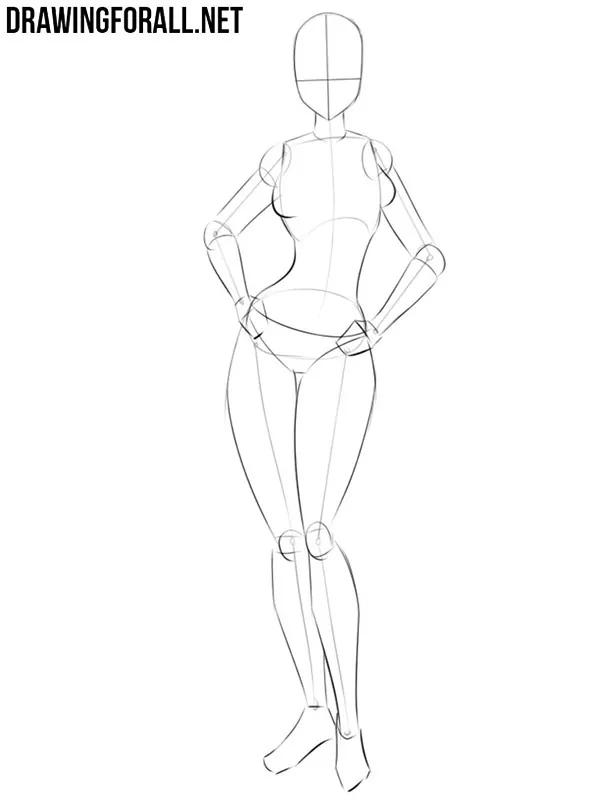 How to Draw a Female Body  Easy Drawing Art