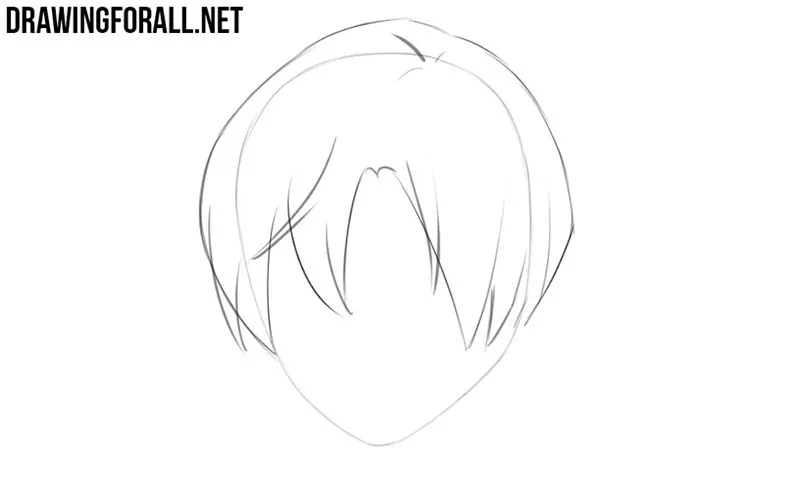 How To Draw Anime Boys Hair Step By Step