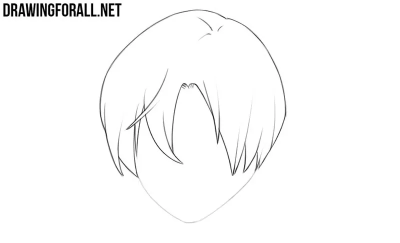 Anime boy hair, Anime hair, Boy hair drawing