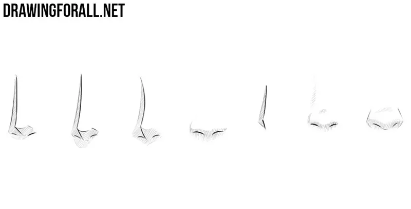 Different ways to draw anime womens' noses - Anime Art Magazine