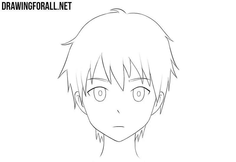 How to Draw Anime Boy Face No Timelapse  YouTube