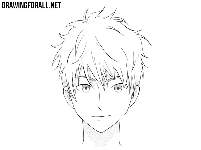 how to draw anime people heads