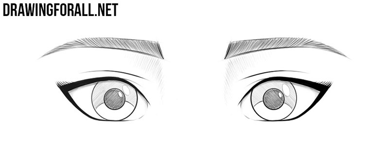 how to draw anime girl eyes