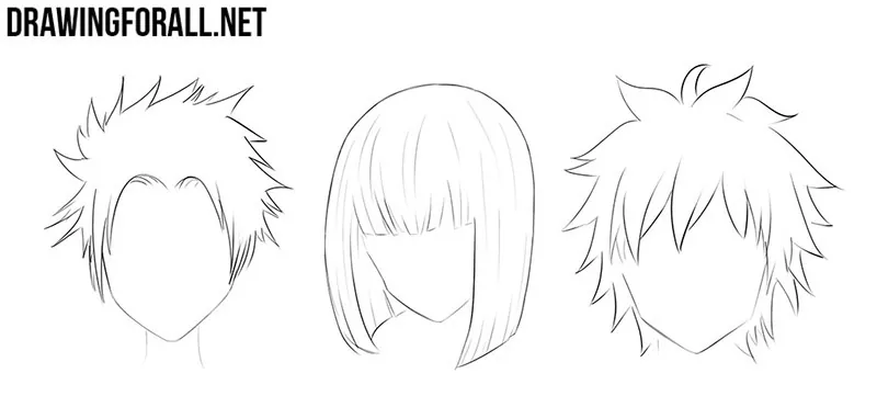 How to Draw Anime and Manga Hair  Female  AnimeOutline