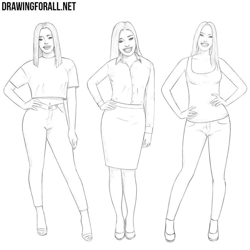 How To Draw A Girl Drawingforall Net