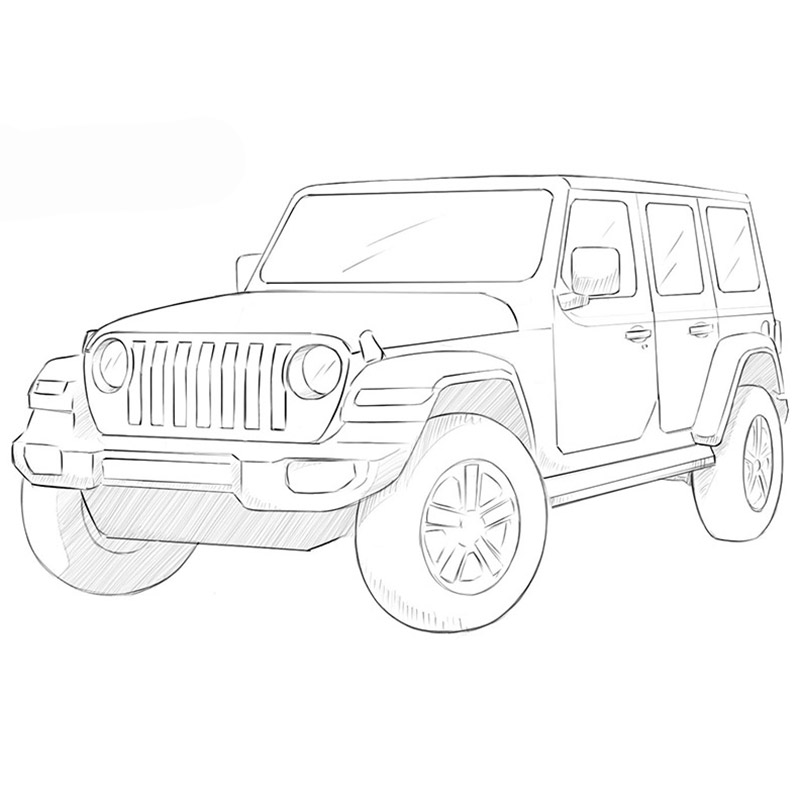 475 Sketch Jeep Images Stock Photos  Vectors  Shutterstock