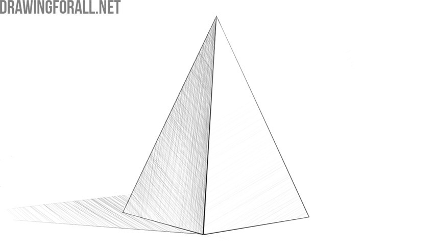How to Draw a Realistic Pyramid | Drawingforall.net