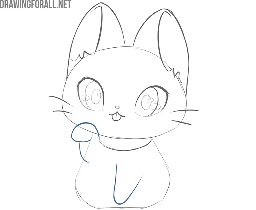 Blacky  Kitten drawing, Cute animal drawings kawaii, Cute cat drawing