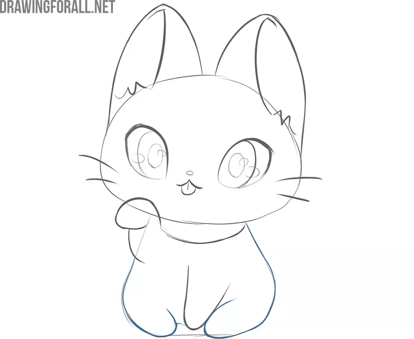 Creepy Cute Cat Kitten Anime Horror Kawaii Gift Canvas Print by Pubi Sales  | Society6