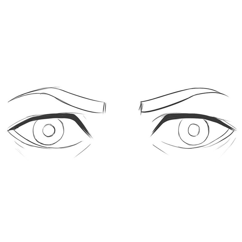 How to draw Anime Eye tutorialMale Anime Drawing Tutorial for Beginners   Bilibili