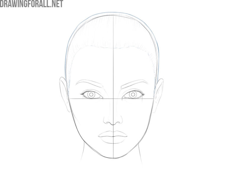 How To Draw A Female Face Step By Step ~ Drawing Draw Face Female ...