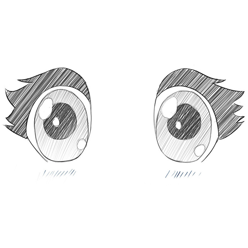 How To Draw Sad Chibi Eyes