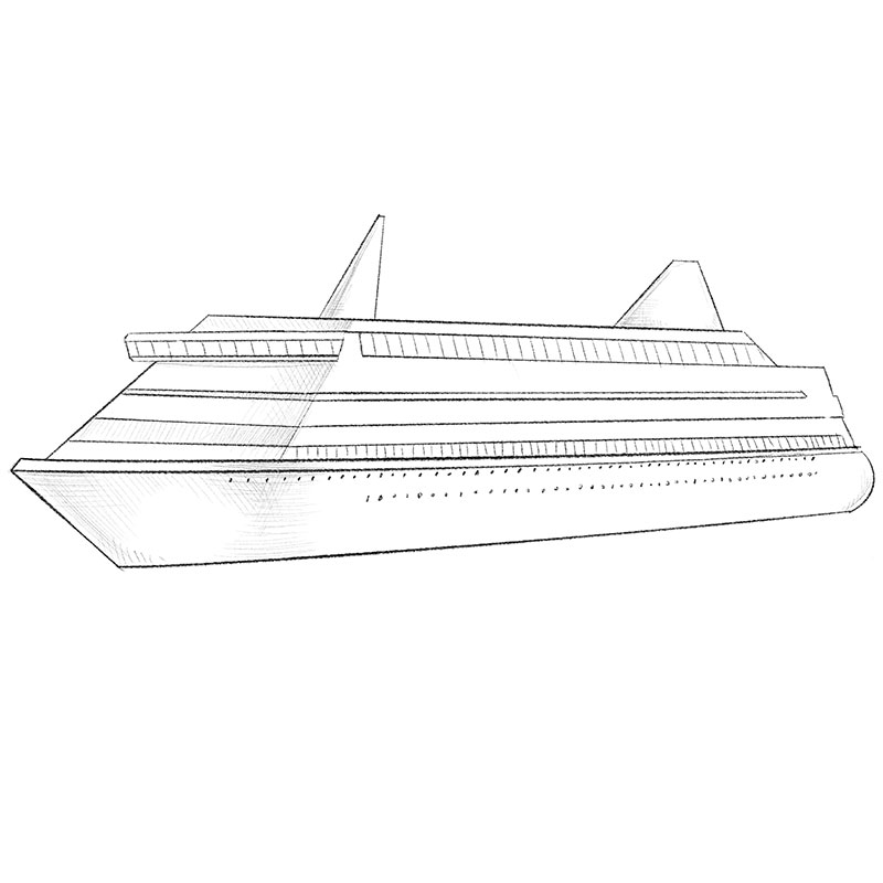Cruise Ship Graphic by barnawi26 · Creative Fabrica